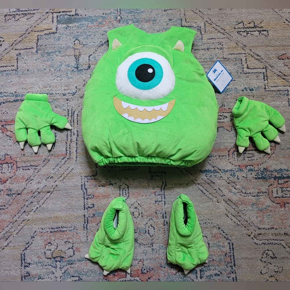 EEUC Pottery Barn Kids Monsters Inc Mike Costume Set 4-6 4t 5T 6
